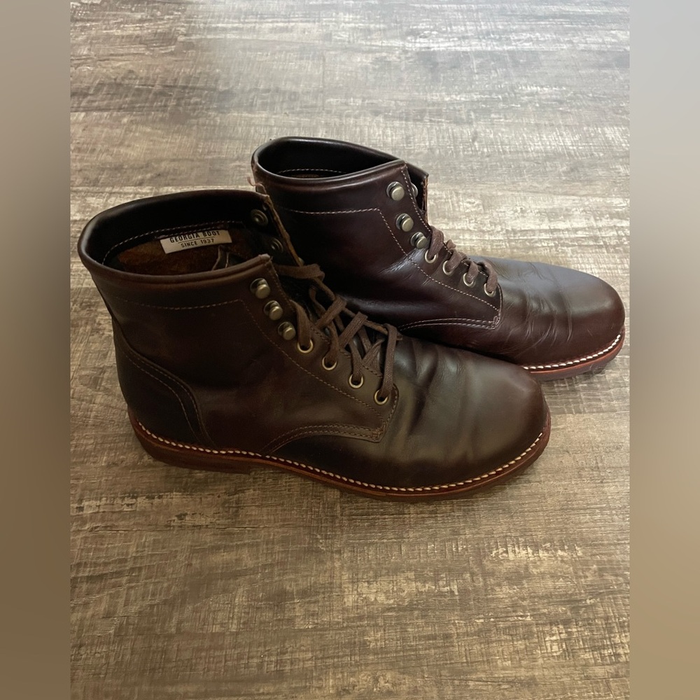 Georgia Boot Small Batch Casual Leather Brown Boot
Size:10